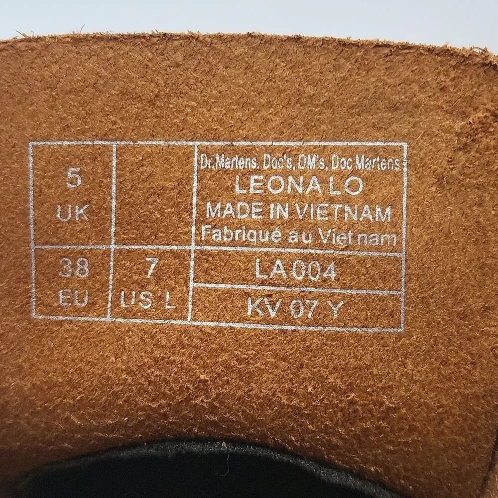 Dr. Martens Leona Lo Vintage Smoth Women's Shoes Size 7 Black Color NWT